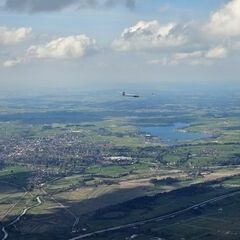 Flugwegposition um 14:46:27: Aufgenommen in der Nähe von Garmisch-Partenkirchen, Deutschland in 1666 Meter